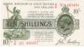 Treasury 10 Shillings, from 1918